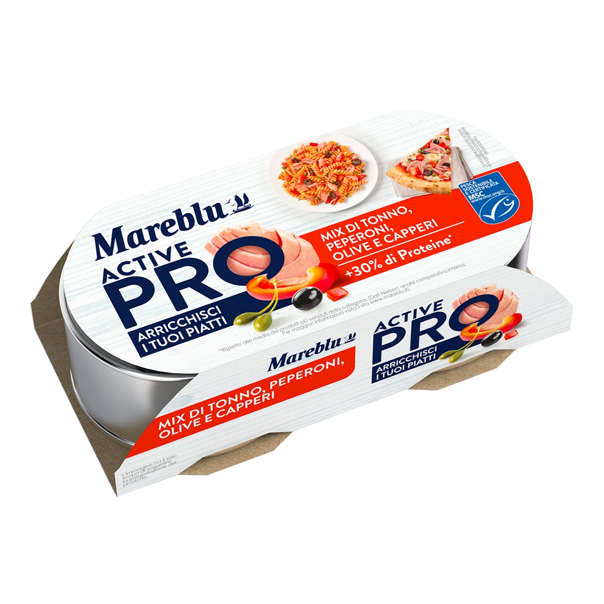 Mareblu - Mix di tonno con peperoni, olive, capperi e salsa di pomodoro - ActivePRO