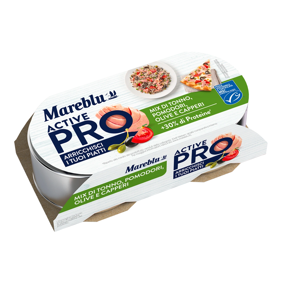 Mareblu - Mix di tonno con pomodori, olive e capperi - ActivePRO