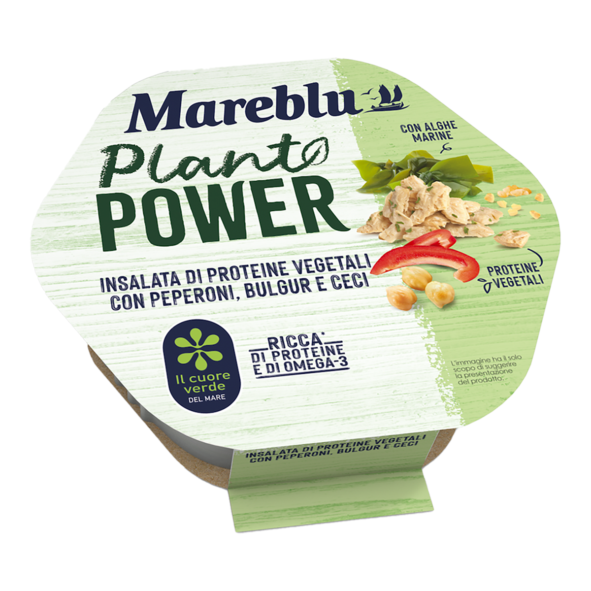 Mareblu - Insalata di proteine vegetali con peperoni, bulgur e ceci