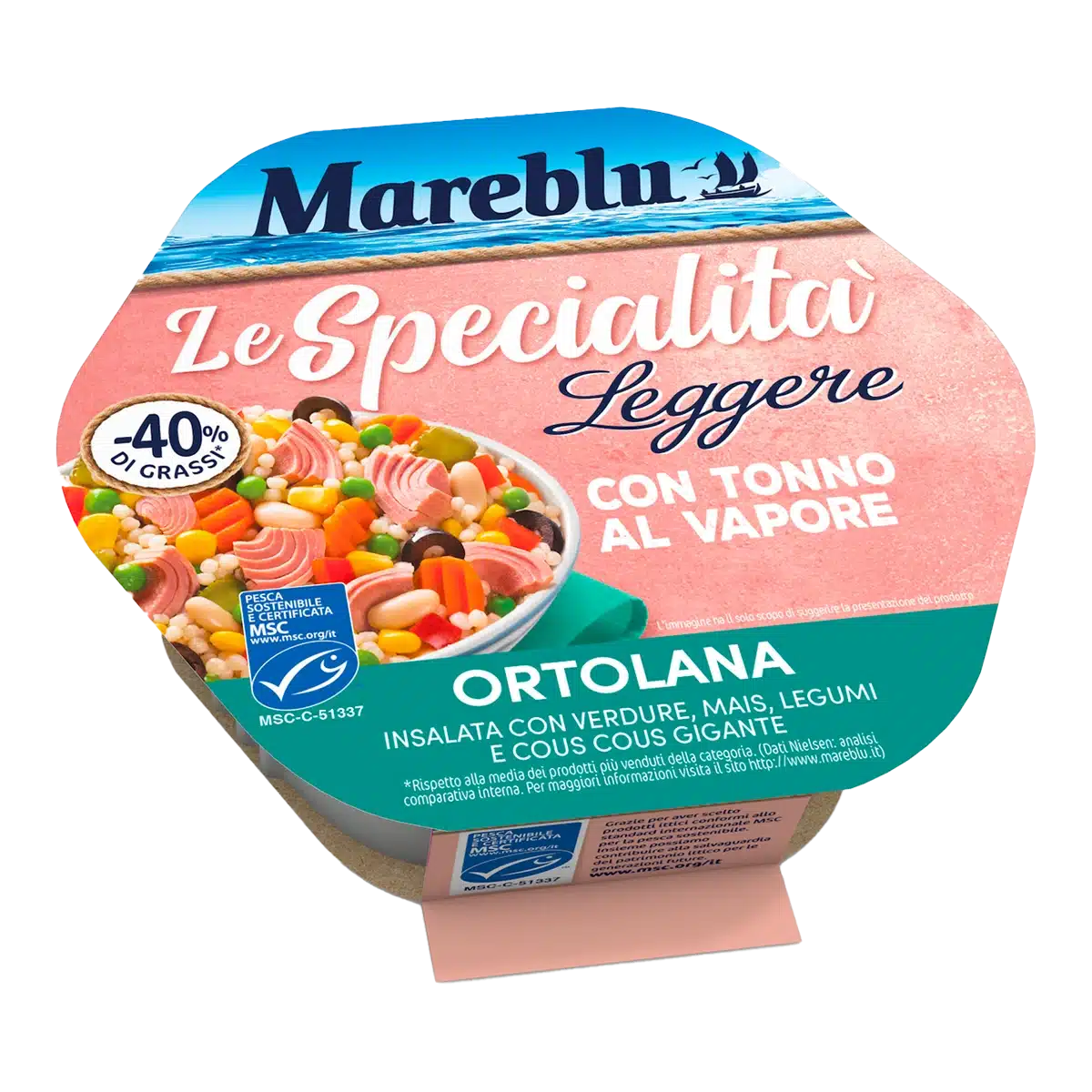 Mareblu - Le Specialità Leggere con tonno al vapore – Ortolana