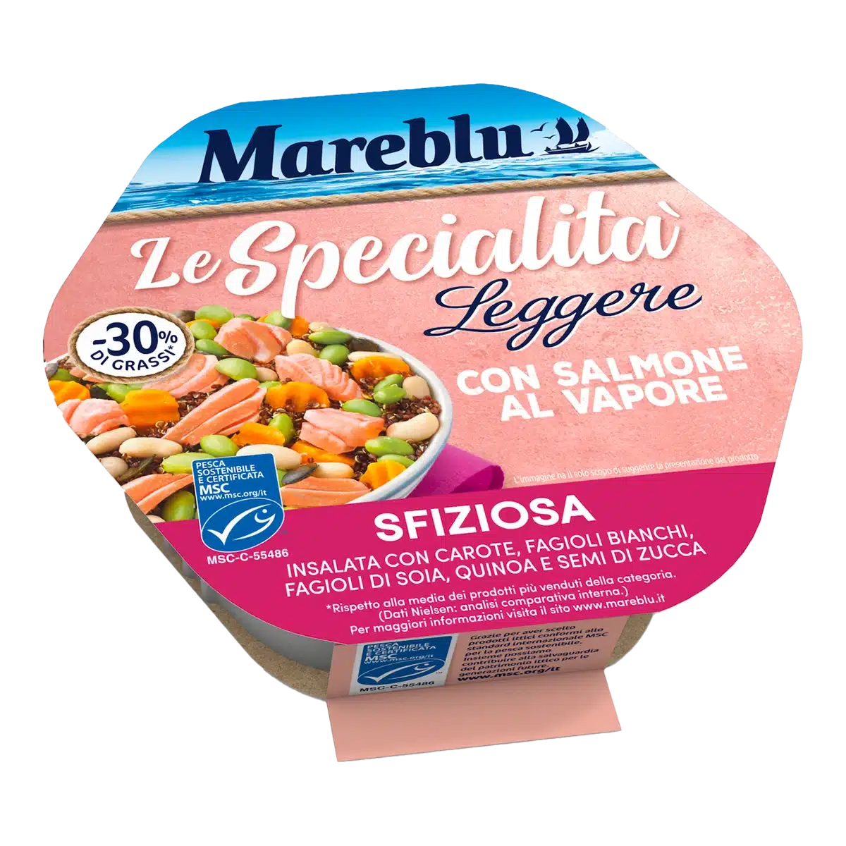 Mareblu - Le Specialità Leggere con salmone al vapore – Sfiziosa